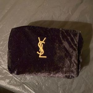 Yves Saint Laurent perfumes Black Velvet bag pouch